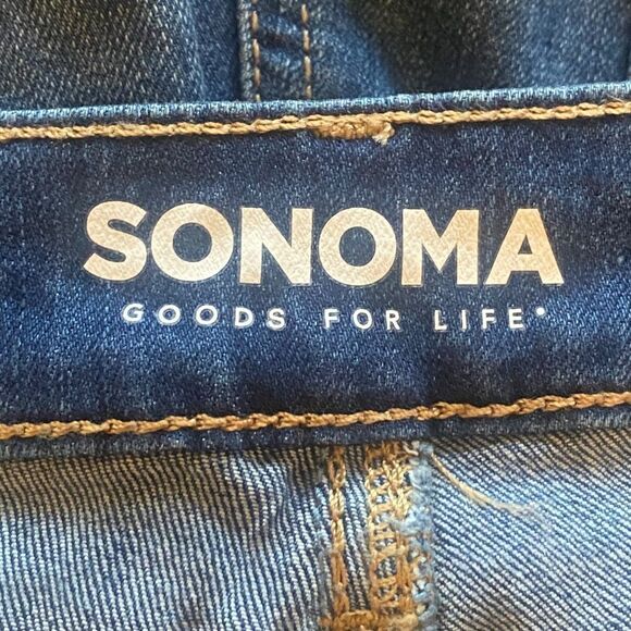 Sonoma Goods for Life Straight Leg Jeans Women’s 18R NWT Mid Rise Blue Denim - Picture 3 of 11